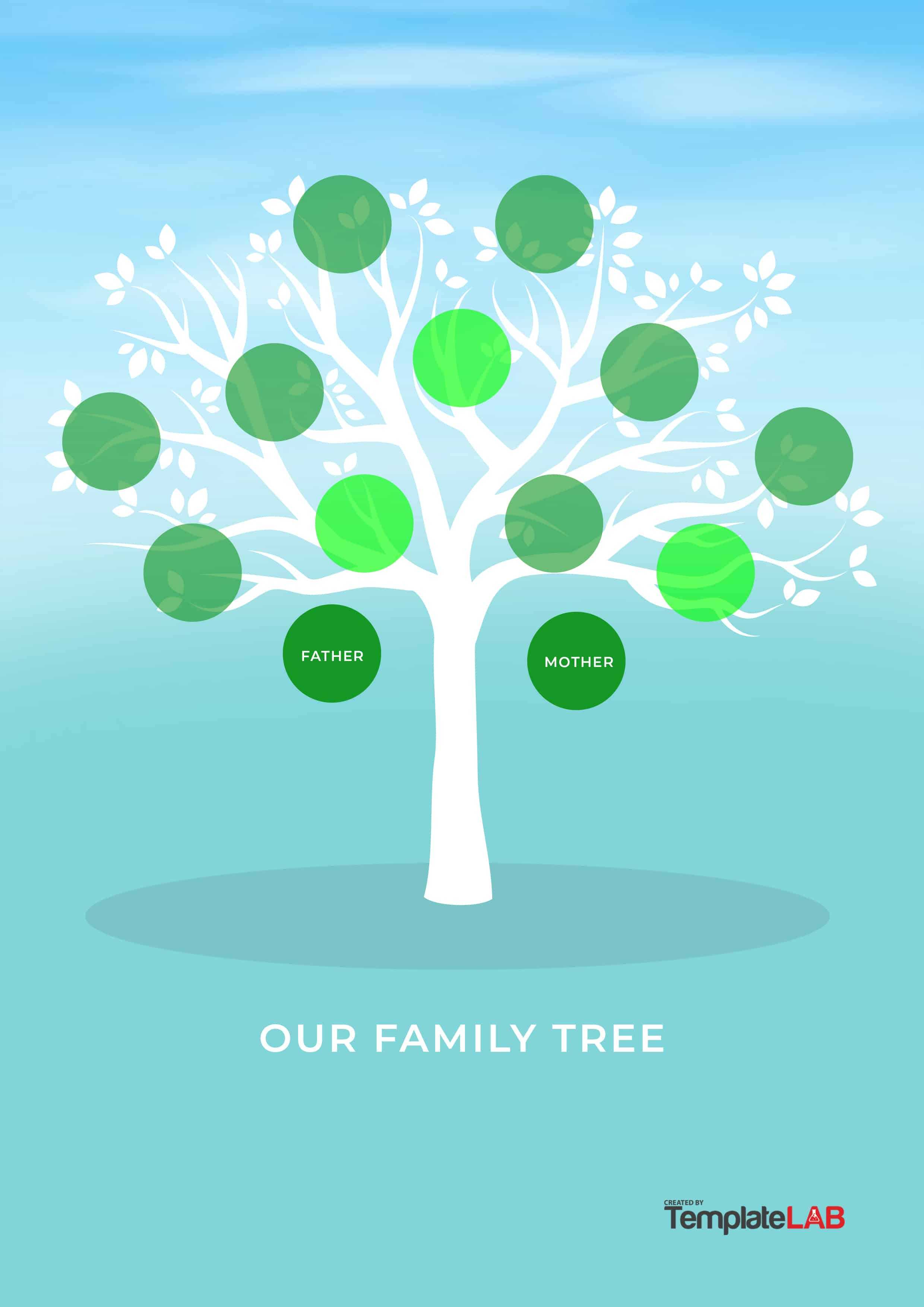 50+ Free Family Tree Templates (Word, Excel, Pdf) ᐅ Regarding 3 Generation Family Tree Template Word