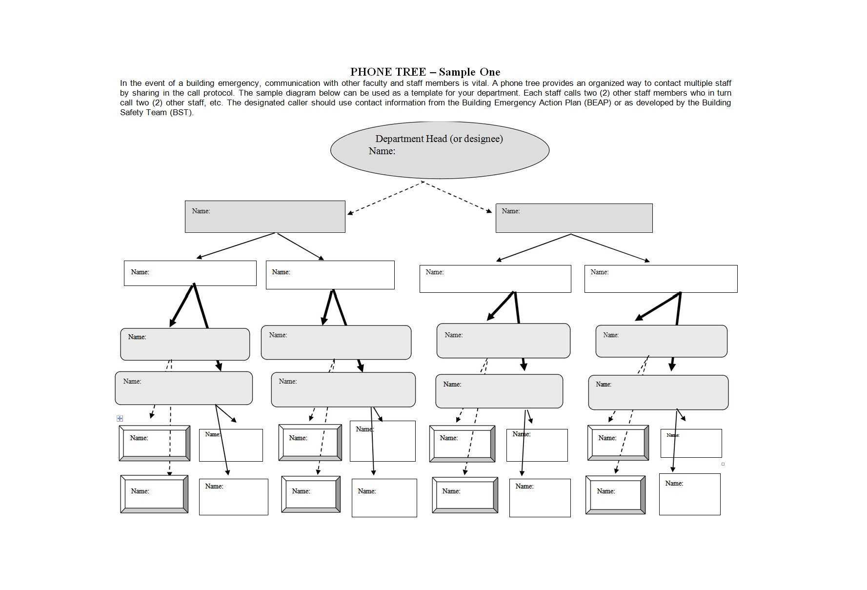 50 Free Phone Tree Templates (Ms Word & Excel) ᐅ Template Lab Intended For Calling Tree Template Word