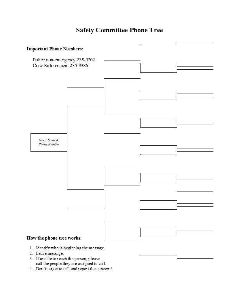 50 Free Phone Tree Templates (Ms Word & Excel) ᐅ Template Lab With Calling Tree Template Word