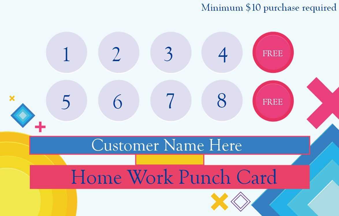 50+ Punch Card Templates – For Every Business (Boost Pertaining To Business Punch Card Template Free