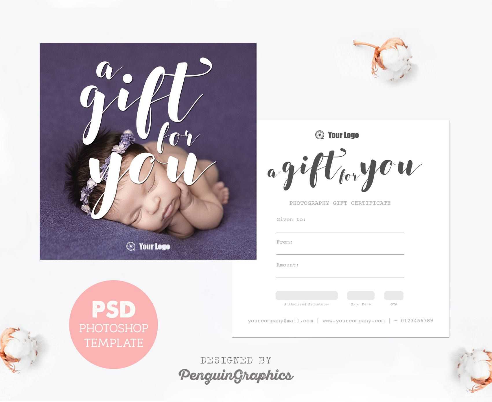 50 Stunning Photo Session Gift Certificate Template Regarding Photoshoot Gift Certificate Template