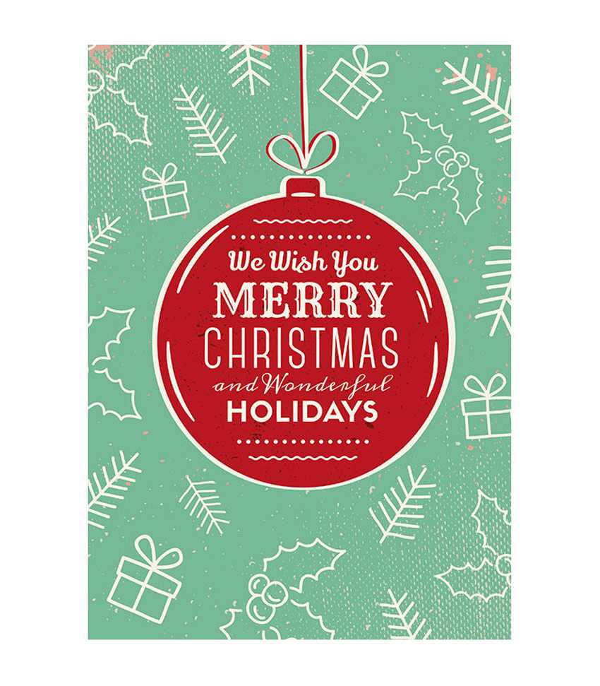 50+ Stylish Festive Christmas Greetings Card Templates Throughout Adobe Illustrator Christmas Card Template