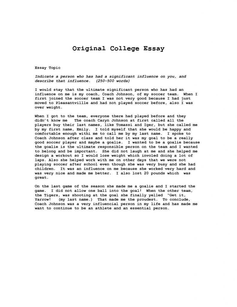 500 Word College Essay Examples Writings And Essays In 500 Word Essay Template