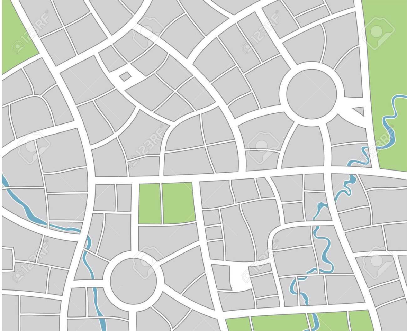 51 Thorough Blank Street Map Template Pertaining To Blank City Map Template