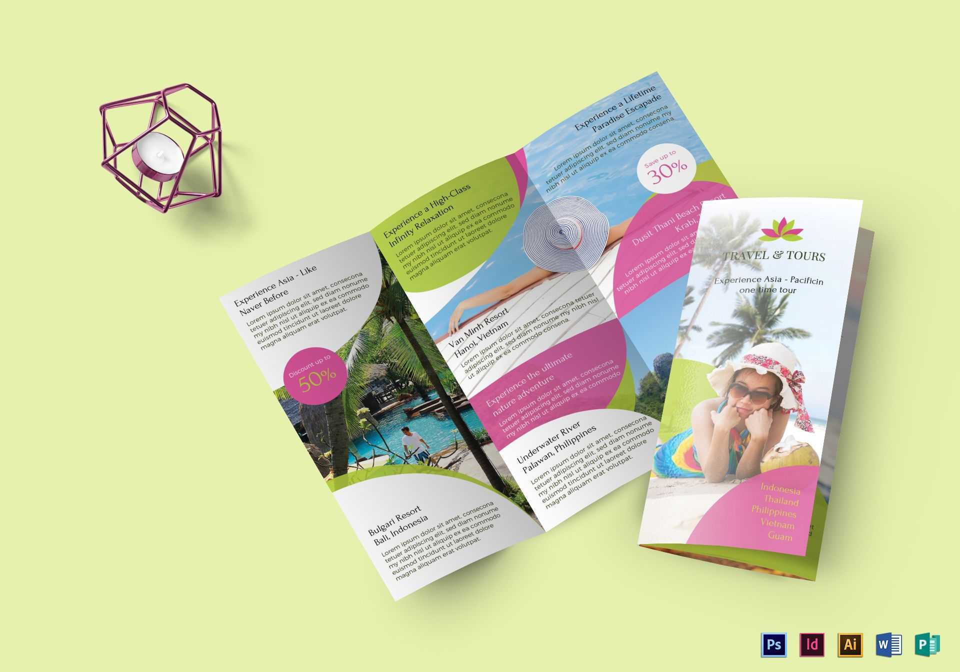 54 Best Travel Brochures Examples 2018 – Cssdive Pertaining To Travel Guide Brochure Template