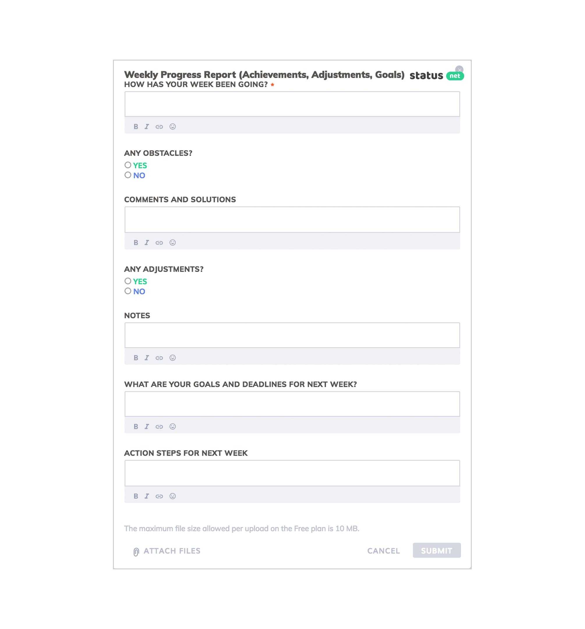 6 Awesome Weekly Status Report Templates | Free Download With Engineering Progress Report Template