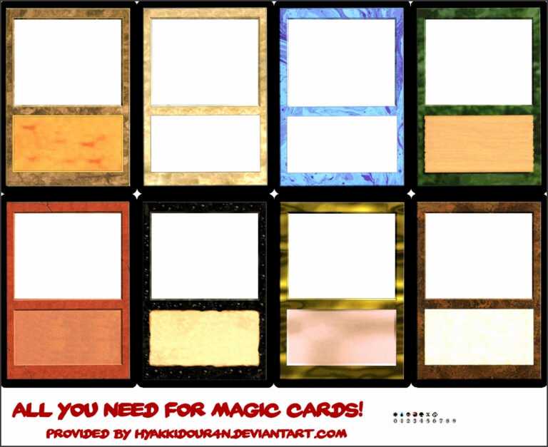 Blank Magic Card Template