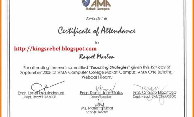 6+ Certificate Of Appearance Template | Weekly Template in Certificate Of Appearance Template