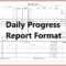 6+ Daily Work Progress Report Sample | Iwsp5 Regarding Engineering Progress Report Template