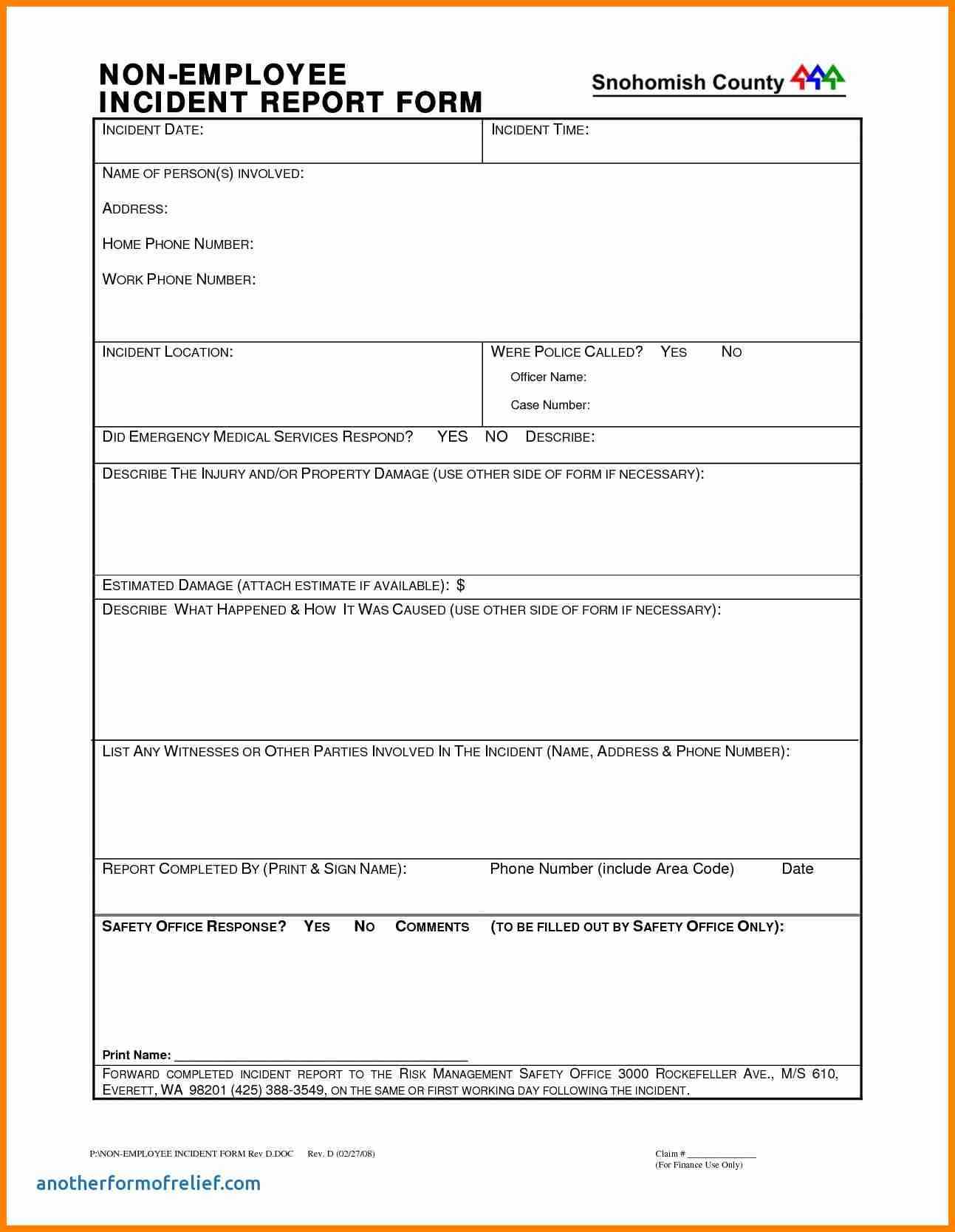 6+ Employee Incident Report Template Free Template | This Is Throughout School Report Template Free