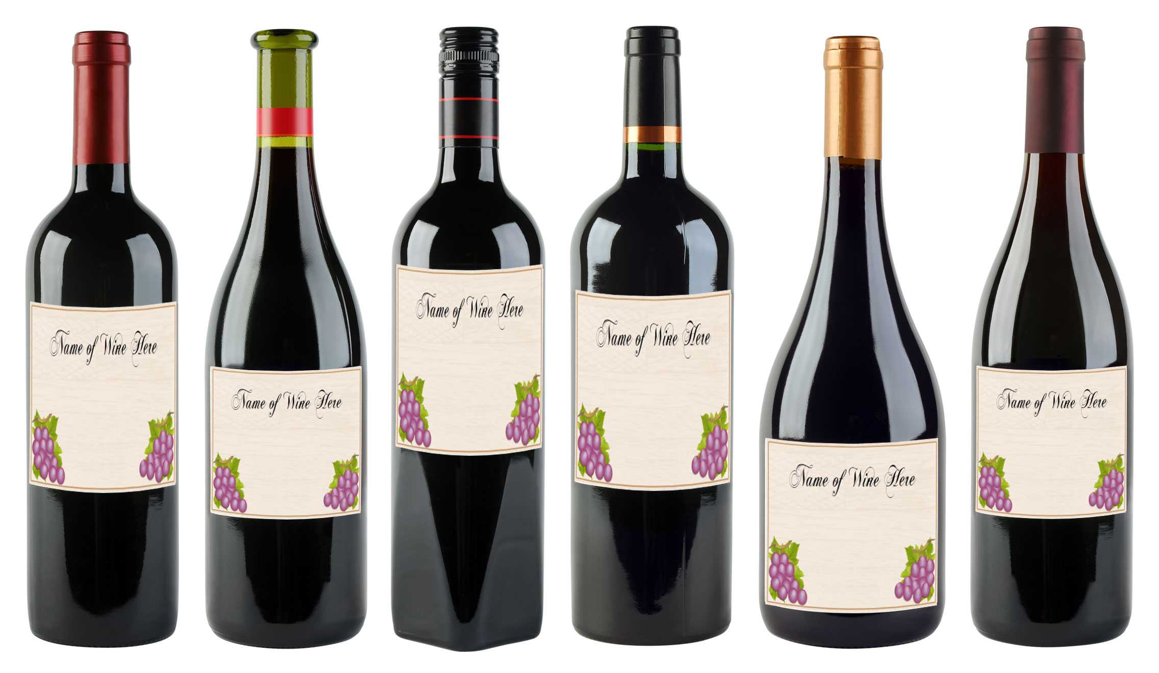 6 Free Printable Wine Labels You Can Customize | Lovetoknow With Regard To Blank Wine Label Template