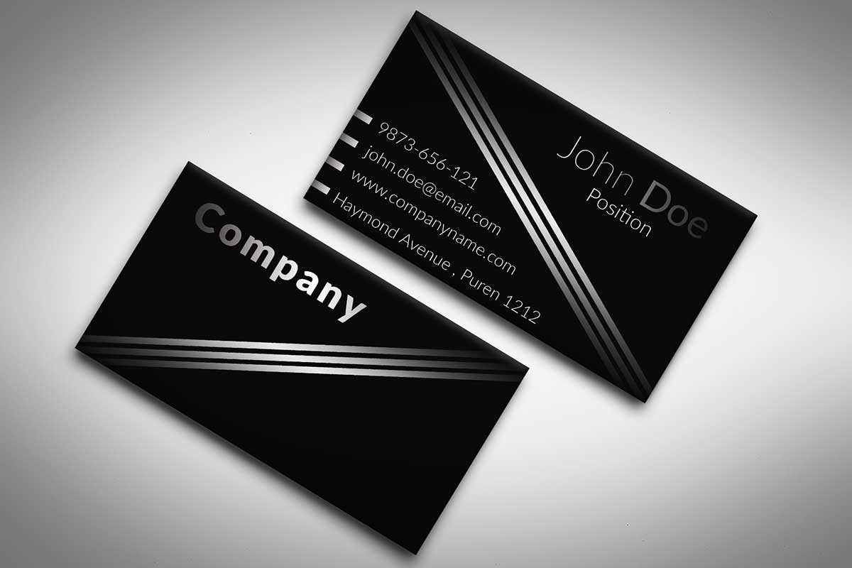 60+ Only The Best Free Business Cards 2015 | Free Psd Templates Inside Black And White Business Cards Templates Free