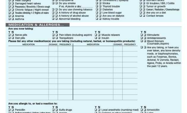 67 Medical History Forms [Word, Pdf] - Printable Templates regarding Medical History Template Word