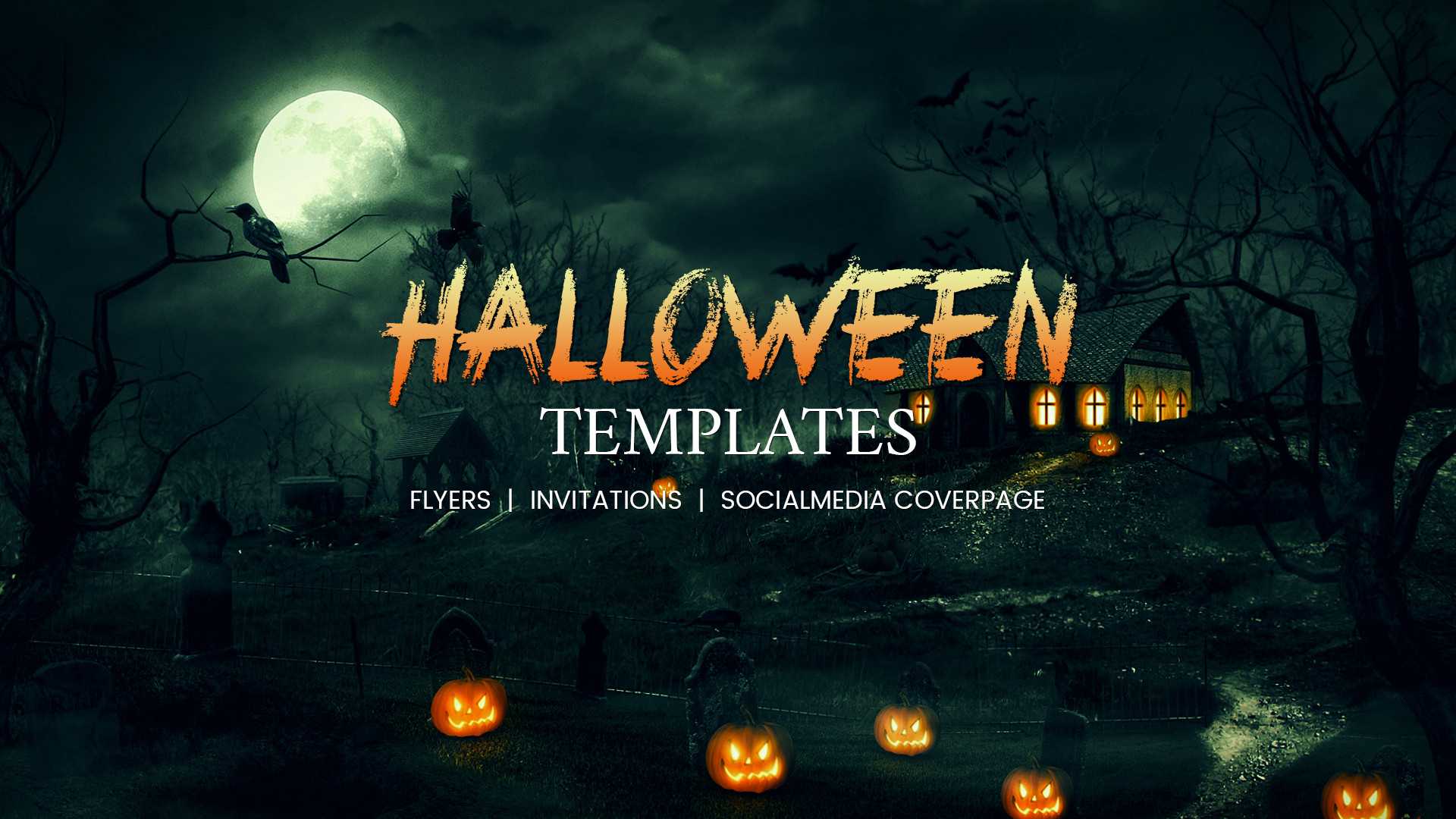 68+ Halloween Templates – Editable Psd, Ai, Eps Format With Free Halloween Templates For Word