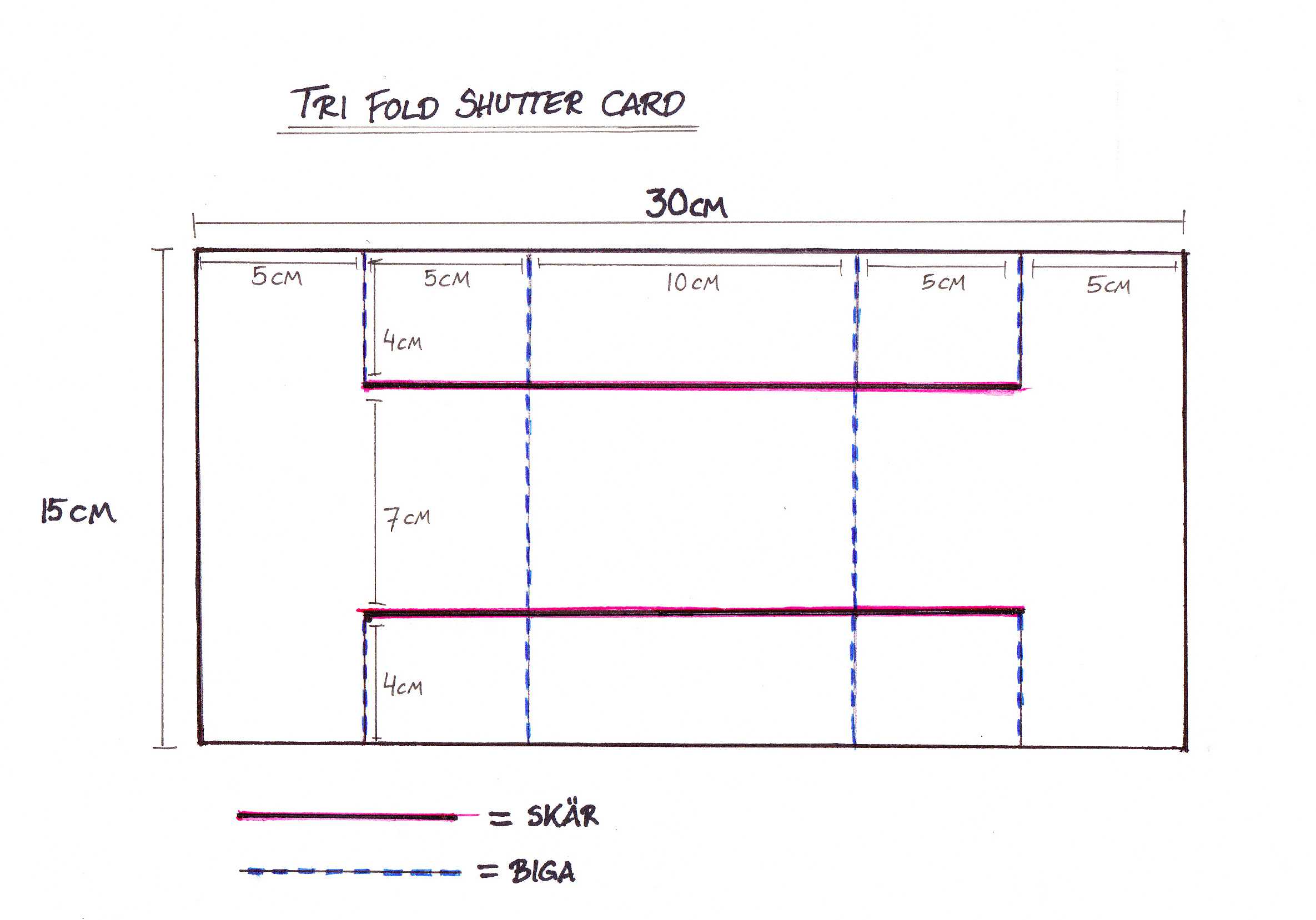 7 Best Images Of Tri Fold Card Tutorial – Tri Fold Card With Three Fold Card Template