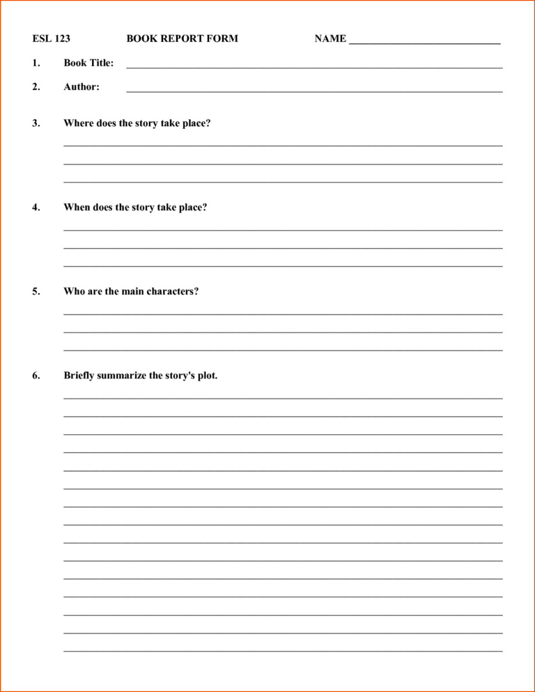 7+ Book Report Templates – Bookletemplate regarding Story Report ...