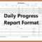 7+ Daily Progress Report Format Construction Project | Lobo Regarding Construction Daily Progress Report Template