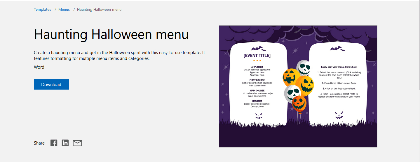 7 Free Halloween Themed Templates For Microsoft Word Pertaining To Free Halloween Templates For Word