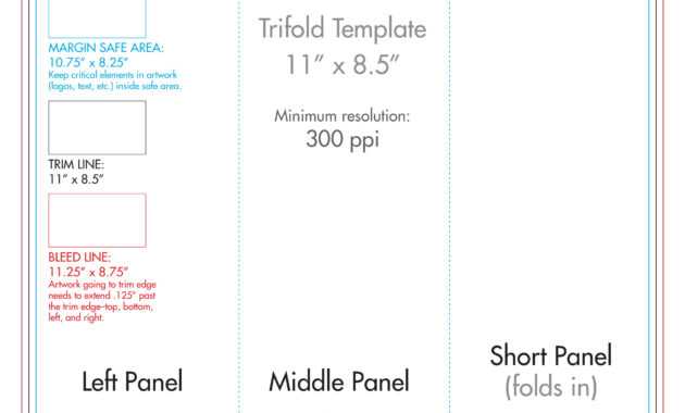 8.5&quot; X 11&quot; Tri Fold Brochure Template - U.s. Press intended for 8.5 X11 Brochure Template