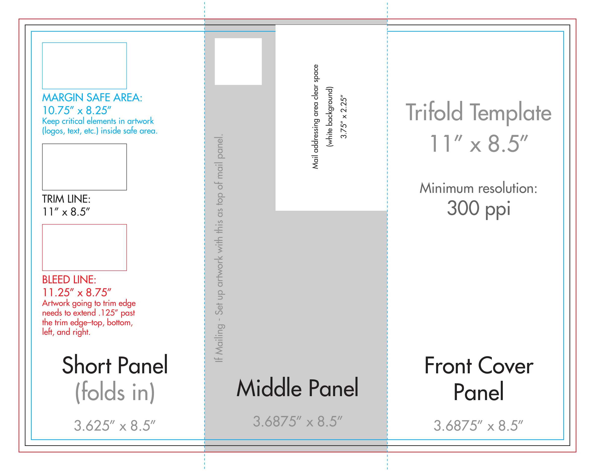 8.5" X 11" Tri Fold Brochure Template - U.s. Press pertaining to Three Panel Brochure Template 8.5" X 11" Tri Fold Brochure Template – U.s. Press Pertaining To Three Panel Brochure Template