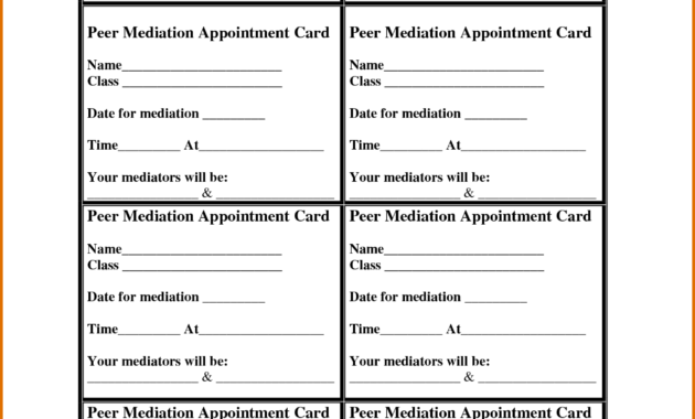 8 Appointment Card Templatereference Letters Words for Appointment Card Template Word