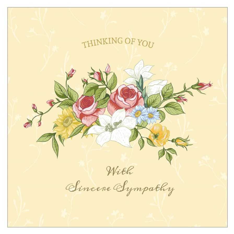 8 Free, Printable Condolence And Sympathy Cards Within Sympathy Card Template