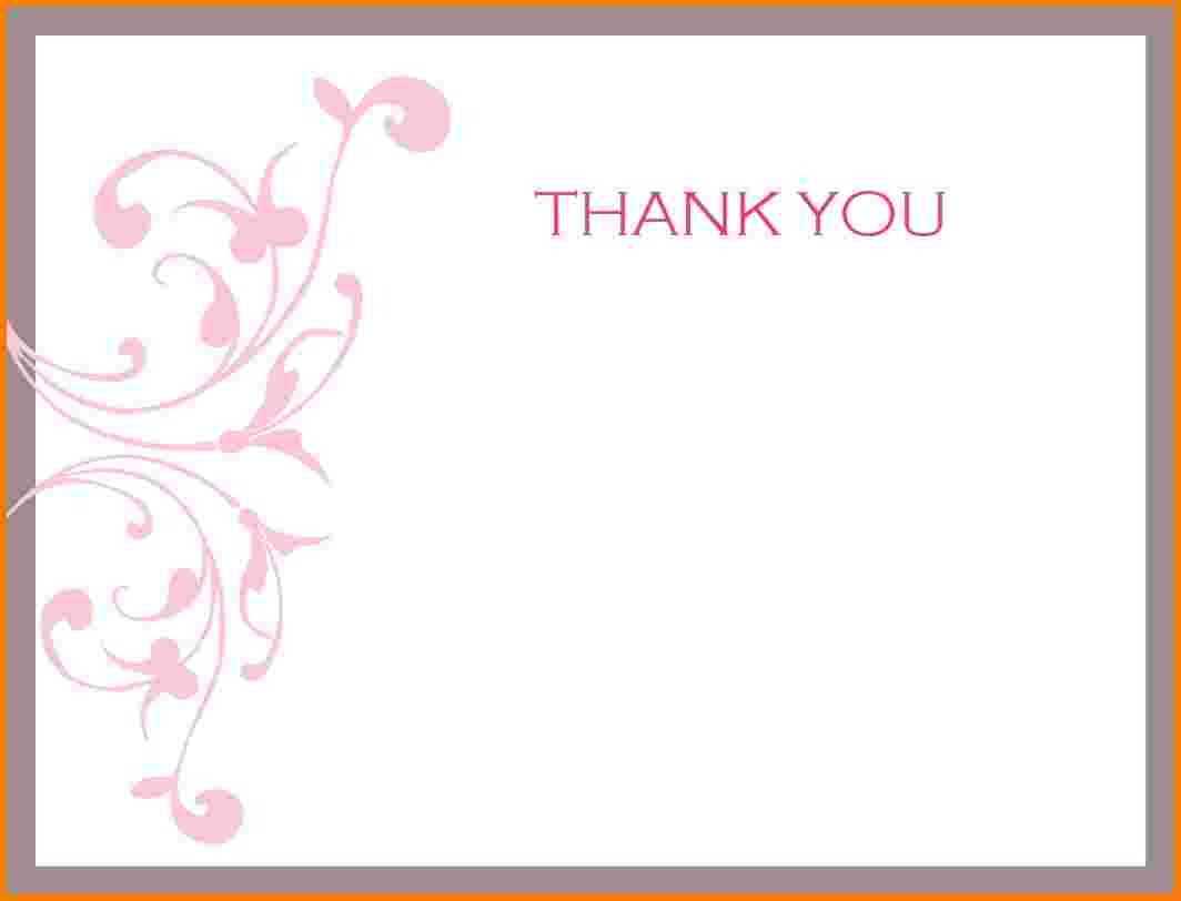 8 Thank You Note Template Word | Receipt Templates In Thank Pertaining To Thank You Note Cards Template