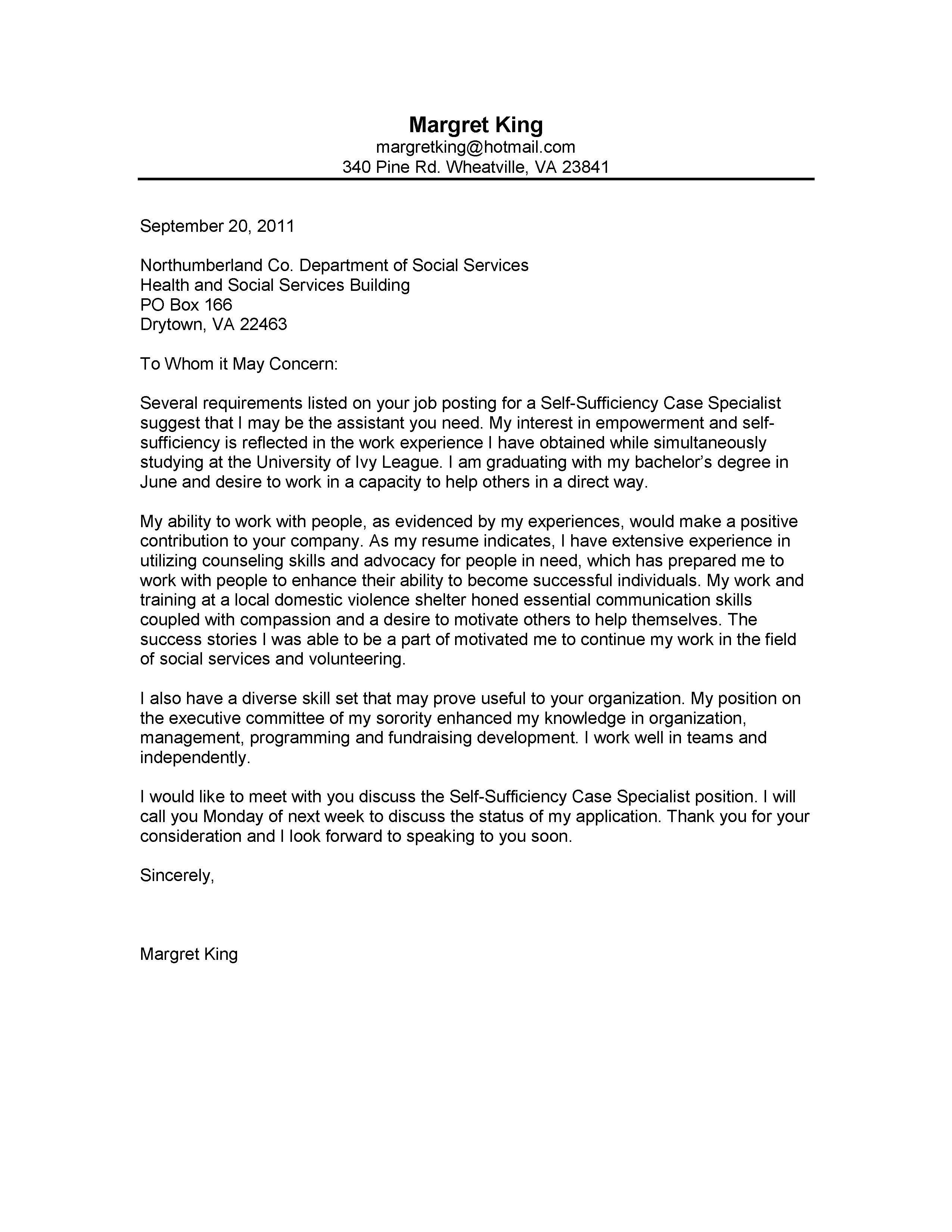 9 Community Service Cover Letter | Payment Format Pertaining To Community Service Template Word