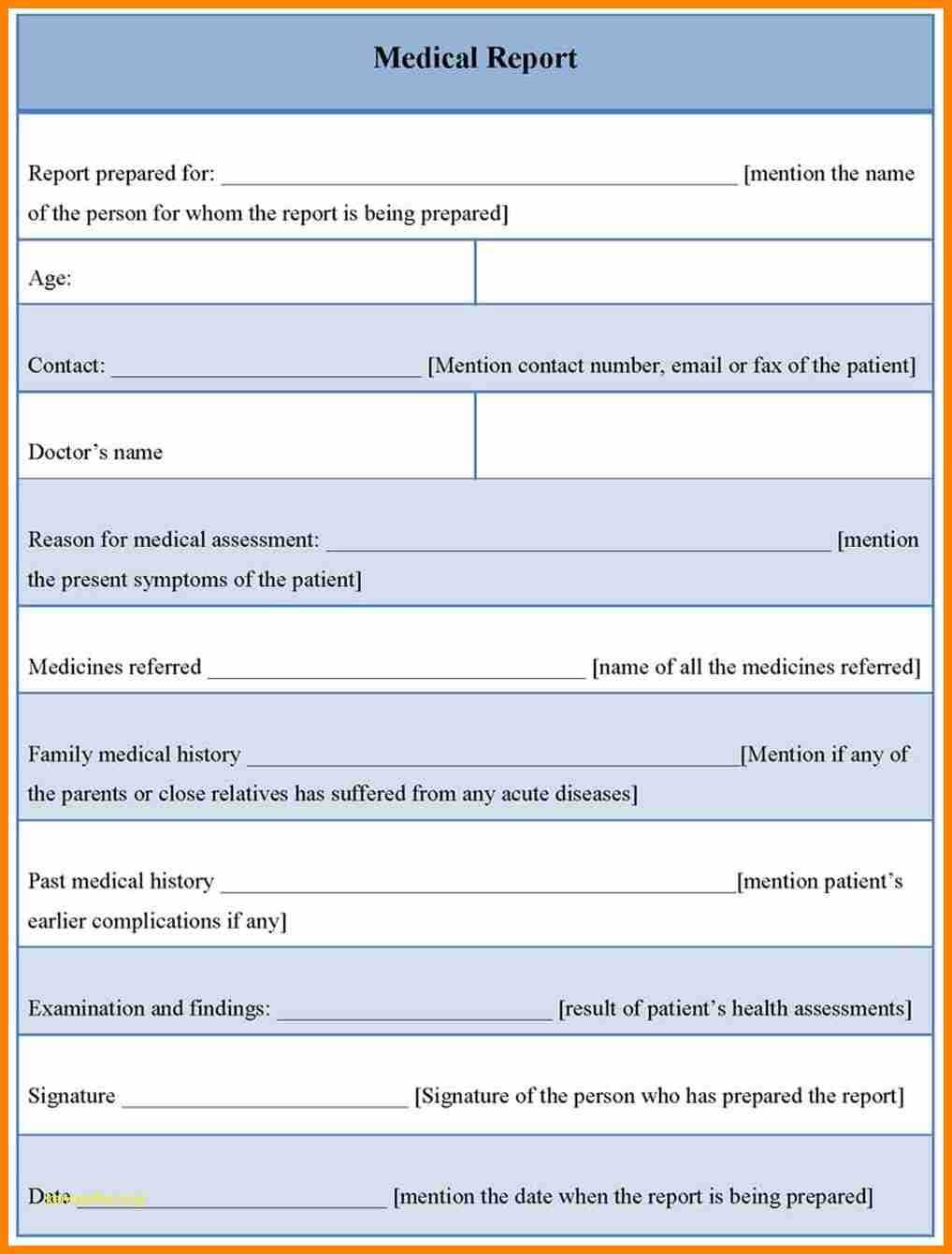 9+ Doctor Report Template | This Is Charlietrotter For Medical Report Template Free Downloads