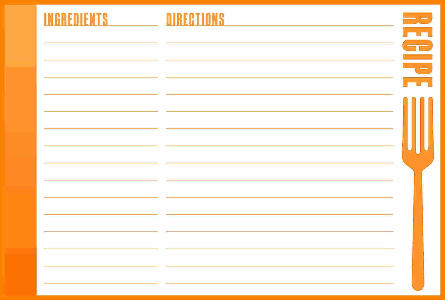 9+ Free Recipe Card Templates For Microsoft Word | Shrewd In Free Recipe Card Templates For Microsoft Word