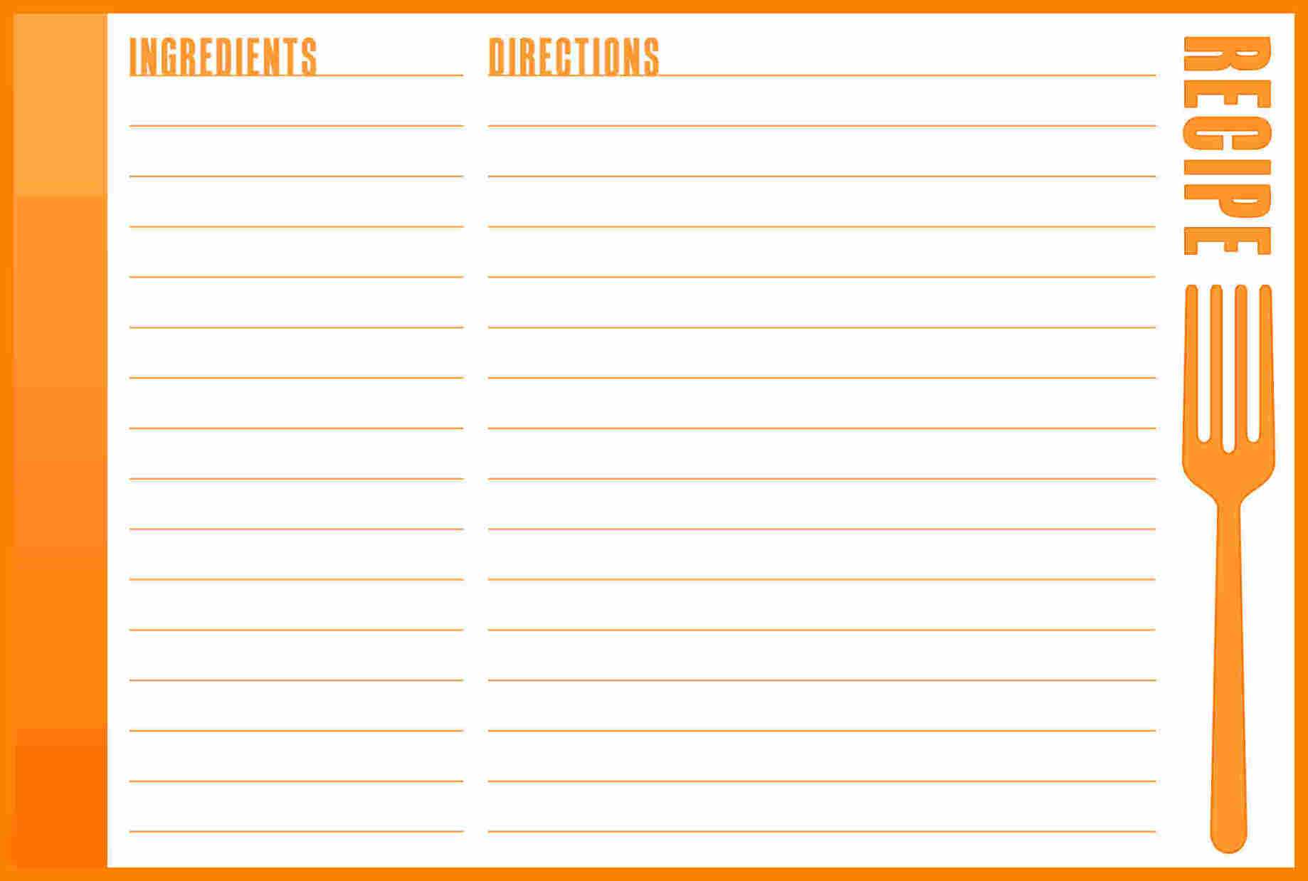 9+ Free Recipe Card Templates For Microsoft Word | Shrewd In Free Recipe Card Templates For Microsoft Word