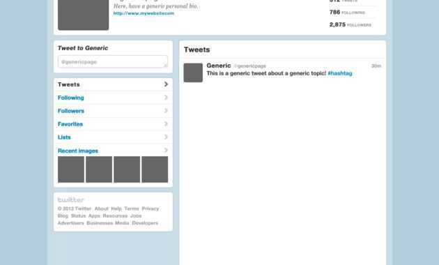 9 Images Of 2016 Blank Twitter Post Template | Vanscapital regarding Blank Twitter Profile Template