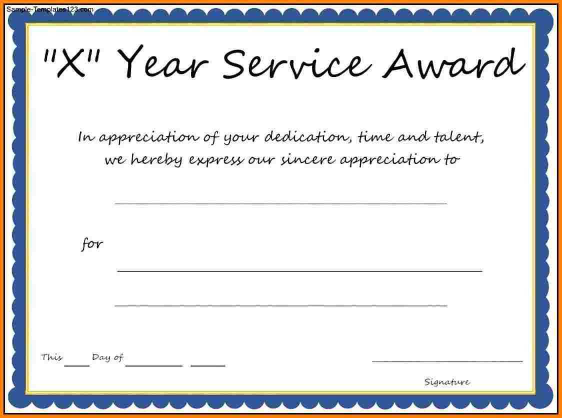 9+ Loyalty Award Certificate Examples  Pdf | Examples With Certificate For Years Of Service Template