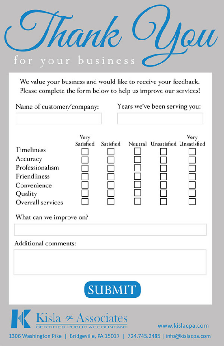 9+ Restaurant Customer Comment Card Templates & Designs For Survey Card Template