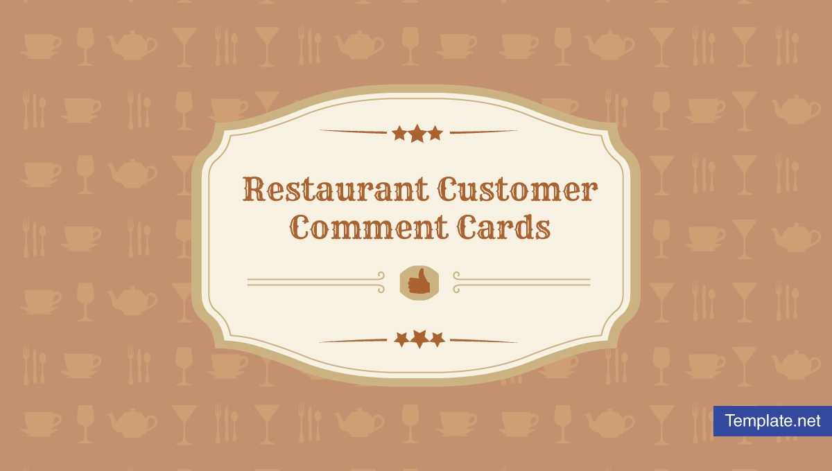 9+ Restaurant Customer Comment Card Templates & Designs Regarding Survey Card Template