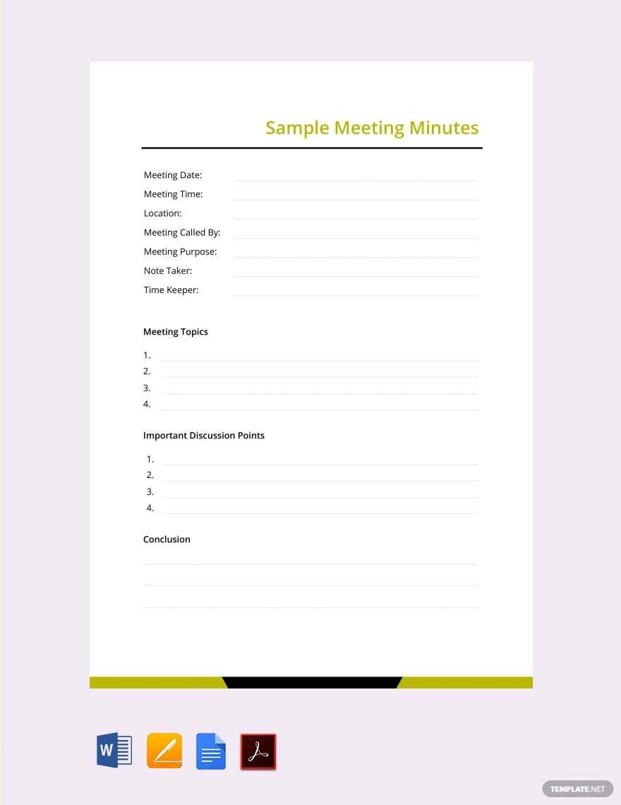 9+ School Meeting Minutes Templates In Word, Pdf, Apple Inside Corporate Minutes Template Word