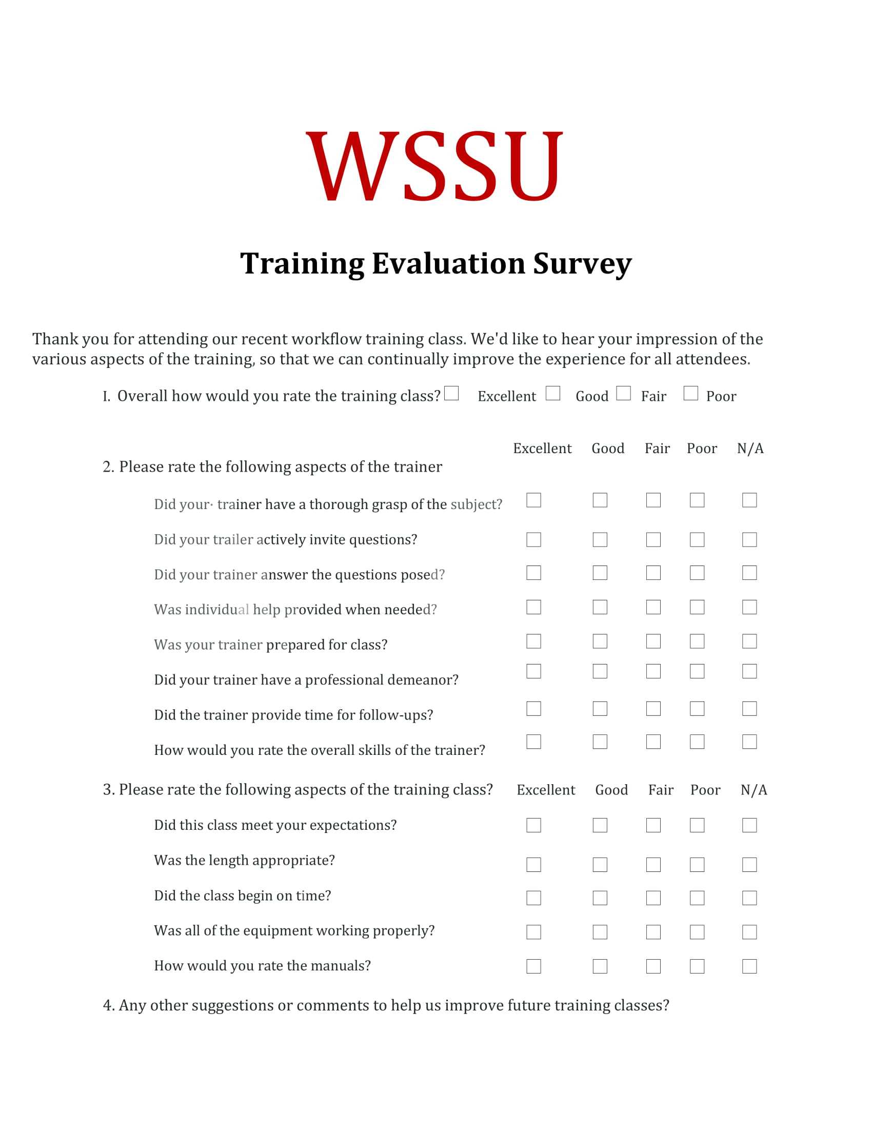 9+ Training Evaluation Survey Examples – Pdf, Word | Examples In Training Evaluation Report Template