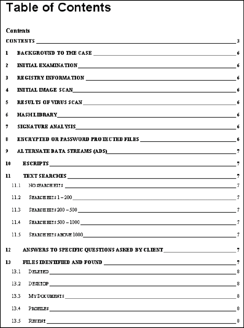 A Digital Forensic Report Format 44 | Download Scientific With Regard To Forensic Report Template