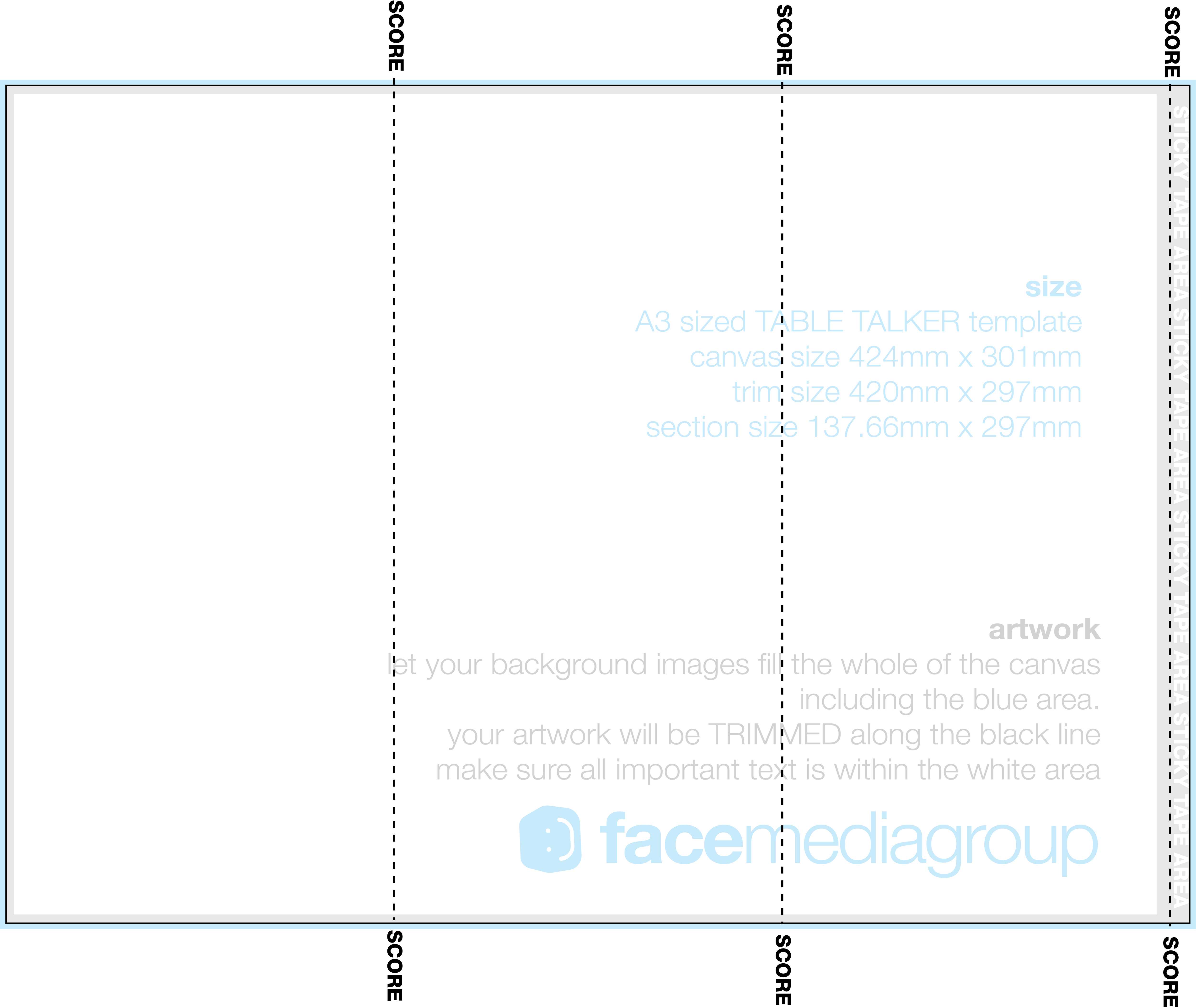 A3 Tri Fold Table Talker Template | Photo Page - Everystockphoto With Regard To Tri Fold Tent Card Template