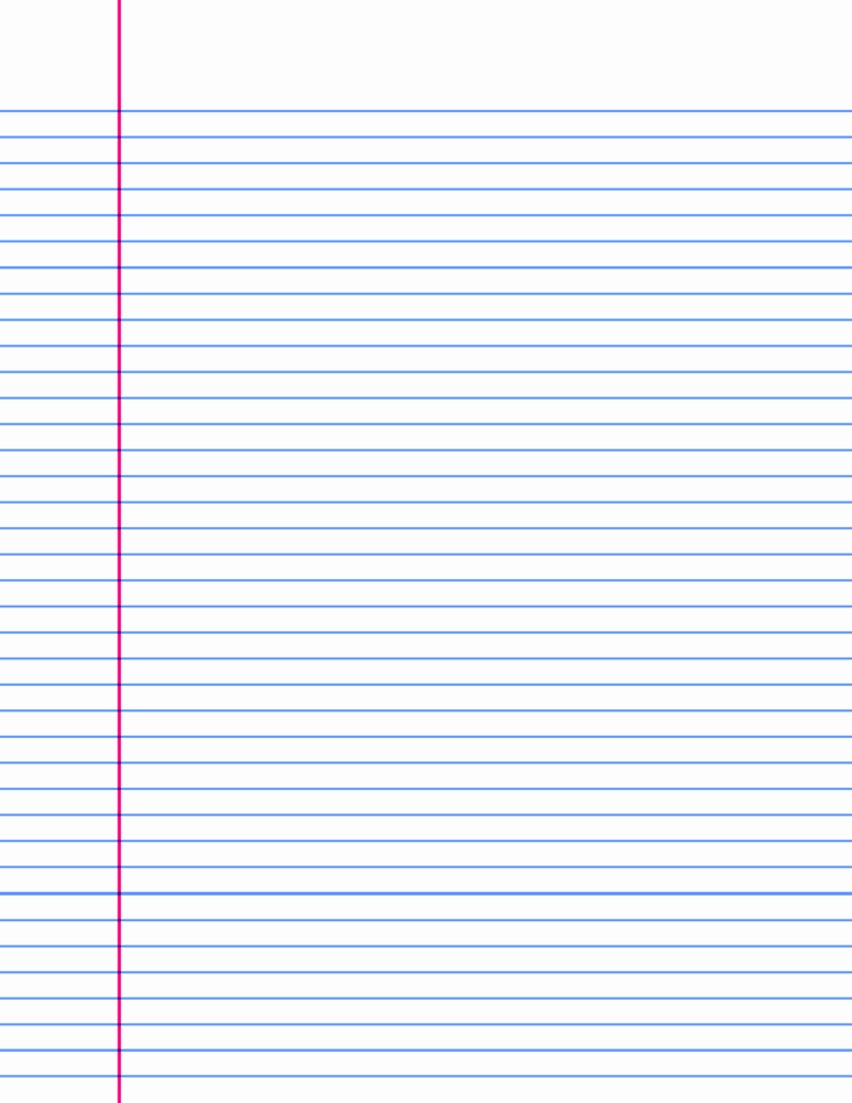 A4 Lined Paper Word Doc Intended For College Ruled Lined Paper Template