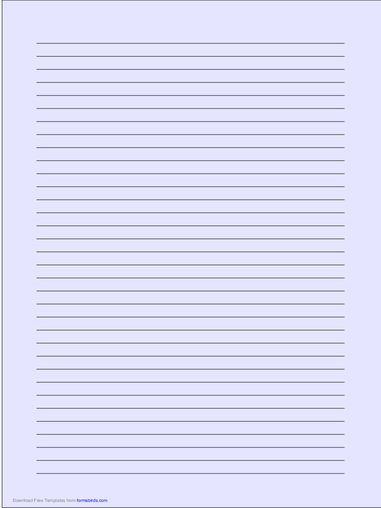 A4 Lined Paper Word Doc With Ruled Paper Word Template