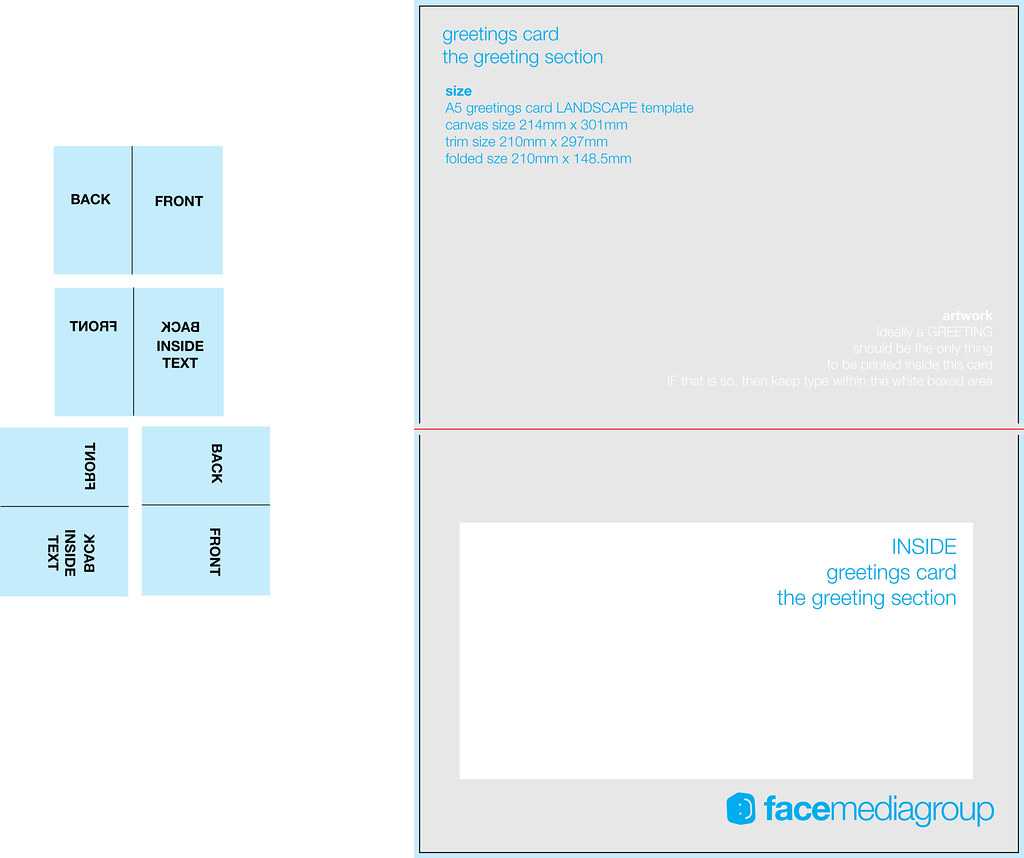 A5 Landscape Greetings Card Template – Tent Fold – Inside In Birthday Card Template Indesign