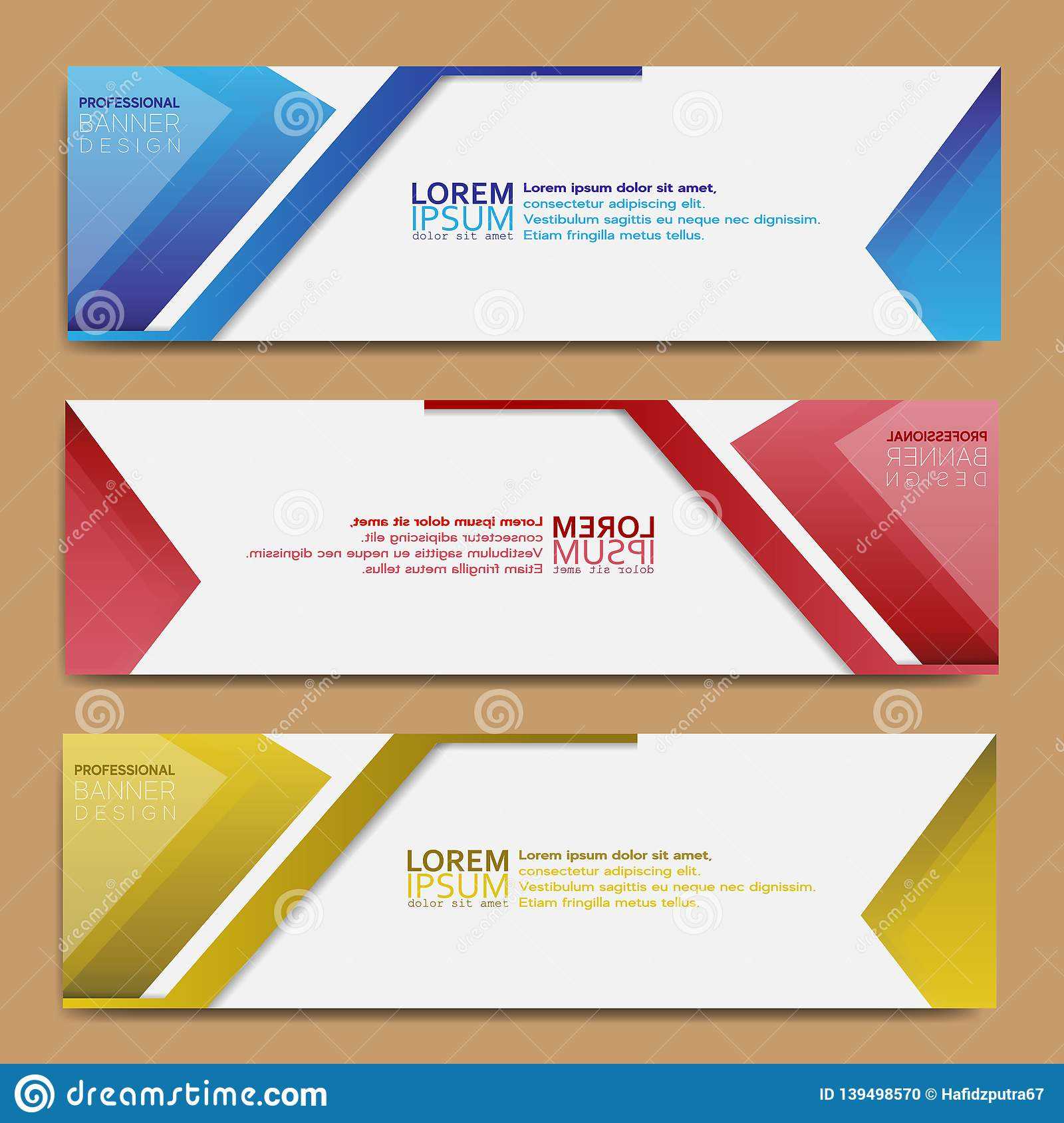 Abstract Banner Design, Modern Web Template, Promotional In Tie Banner Template