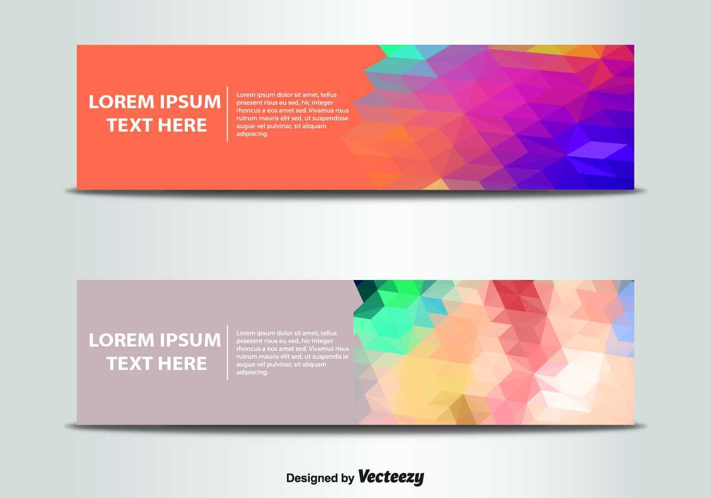 Abstract Banner Templates Vector | Free Vector Download In Regarding Website Banner Templates Free Download