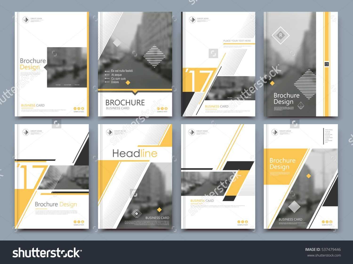 Abstract Binder Layout. White A4 Brochure Cover Design Throughout Fancy Brochure Templates