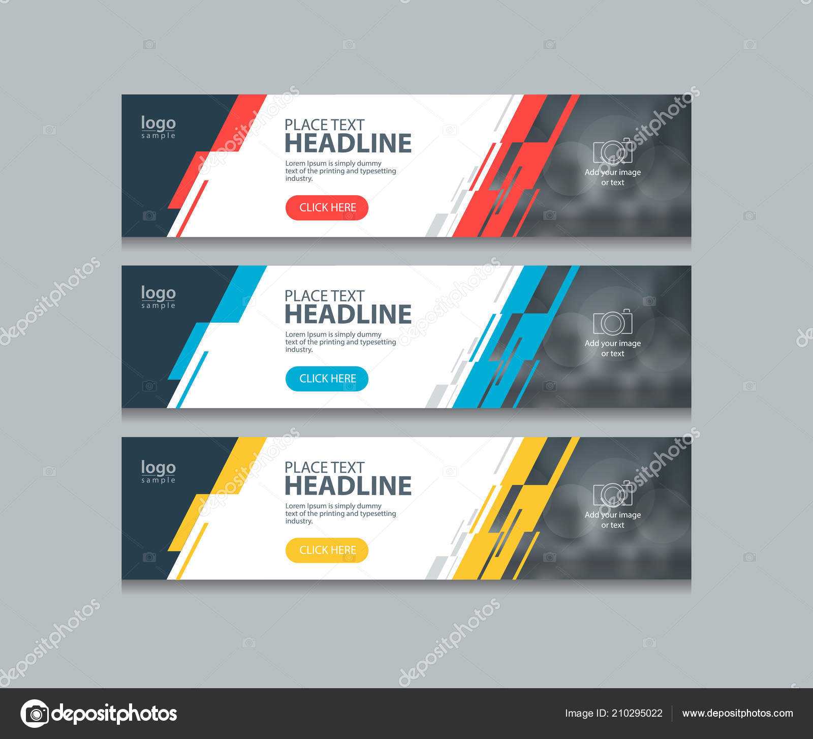 Abstract Horizontal Web Banner Design Template Backgrounds Intended For Website Banner Design Templates