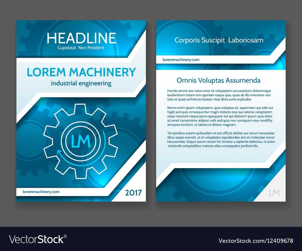 Abstract Technology Brochure Template Modern Regarding Technical Brochure Template