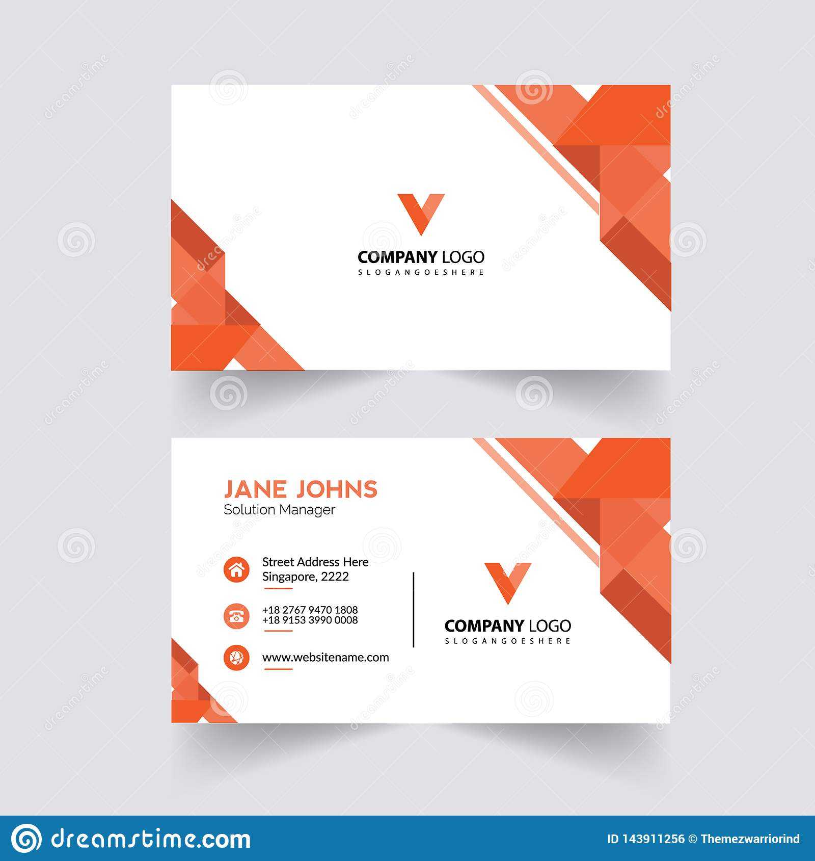 Abstruct Business Card Template Stock Illustration Throughout Adobe Illustrator Business Card Template