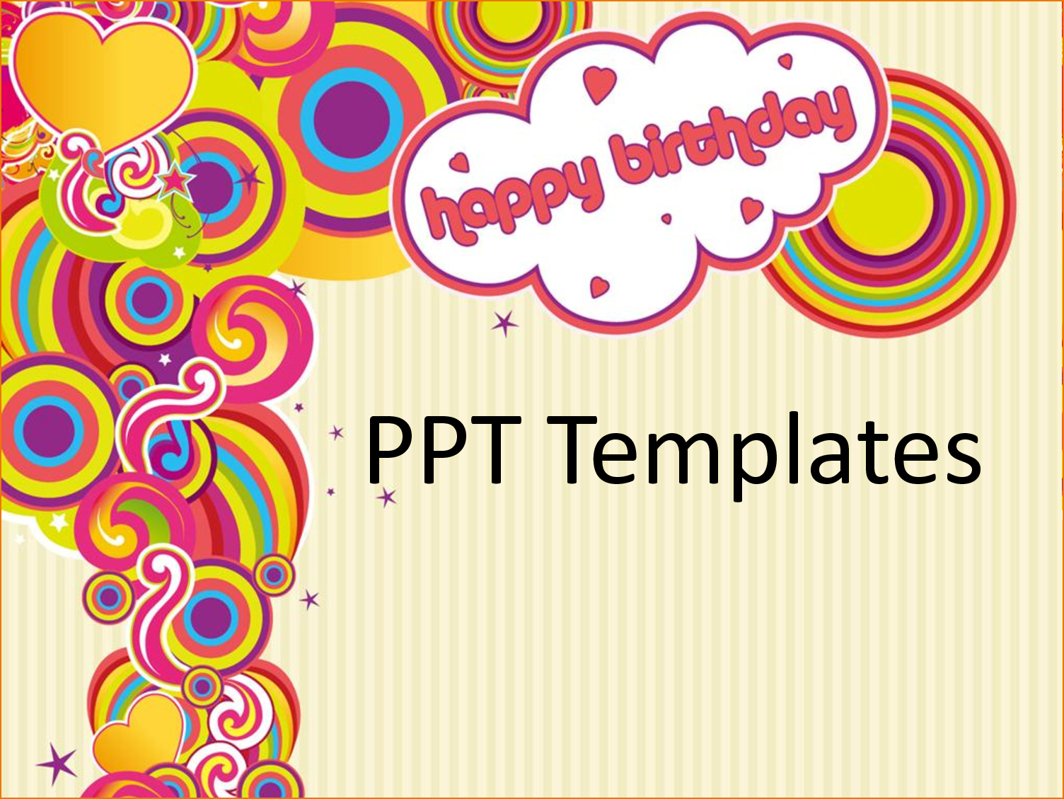 Acceptable Birthday Ppt Template Powerpoint Business Regarding Greeting Card Template Powerpoint