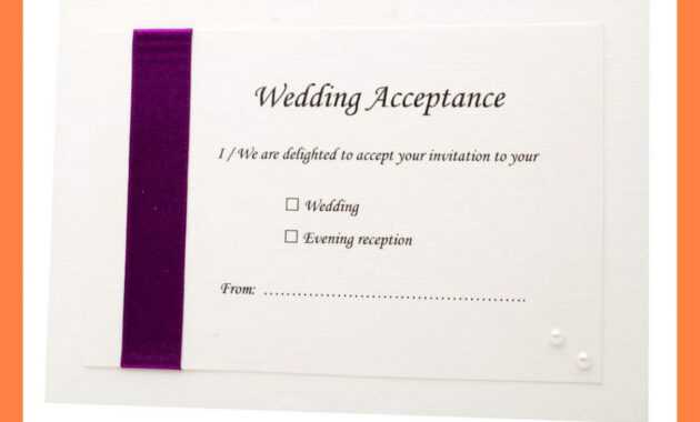 Acceptance Card Template Full Wedding 20 Acceptance 20 Card inside Acceptance Card Template